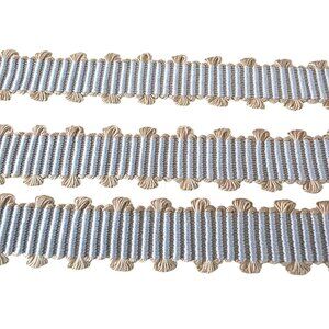 Samuel & Sons 1.5 Yards 1/2″ Warwick Picot Braid Swedish Blue 13 Designer Trim